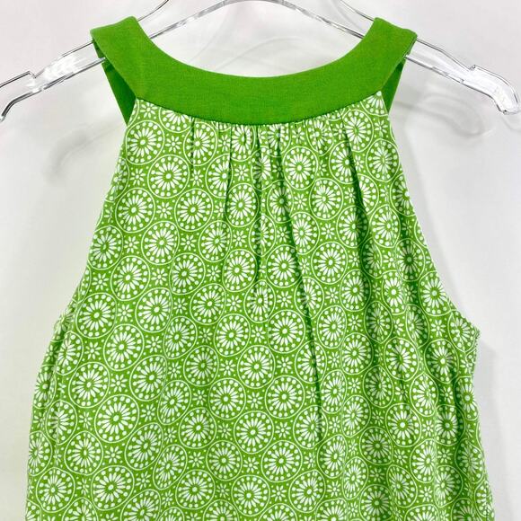 00s JONES NEW YORK SPORT Vintage Green Sleeveless Halter Medallion Print Top - Picture 7 of 9
